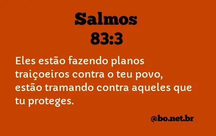 Salmos 83:3 NTLH