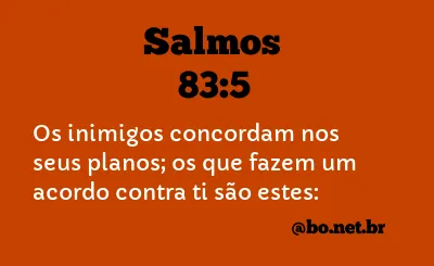 Salmos 83:5 NTLH