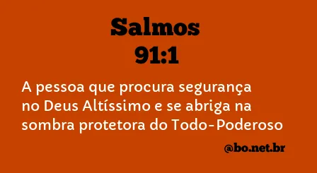 Salmos 91:1 NTLH