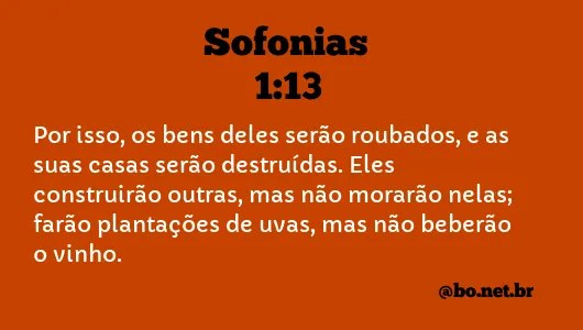 Sofonias 1:13 NTLH