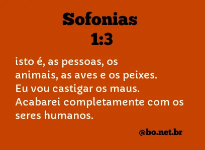 Sofonias 1:3 NTLH