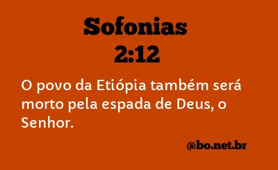 Sofonias 2:12 NTLH