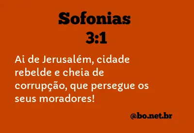 Sofonias 3:1 NTLH