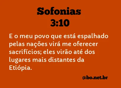 Sofonias 3:10 NTLH