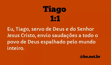 Tiago 1:1 NTLH
