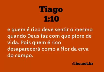 Tiago 1:10 NTLH
