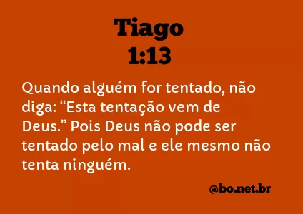 Tiago 1:13 NTLH