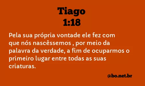 Tiago 1:18 NTLH