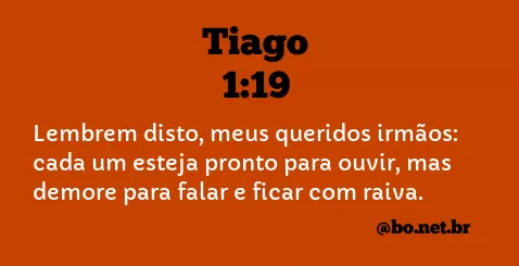 Tiago 1:19 NTLH