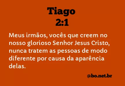 Tiago 2:1 NTLH