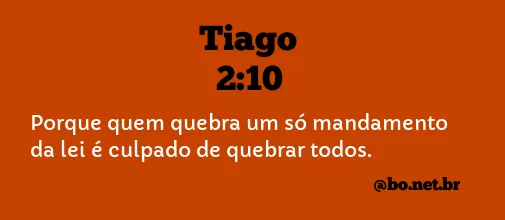 Tiago 2:10 NTLH