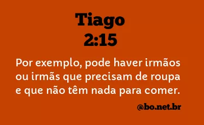 Tiago 2:15 NTLH