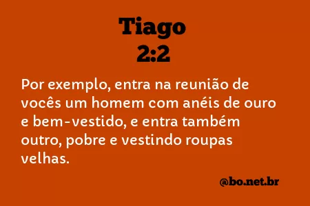 Tiago 2:2 NTLH