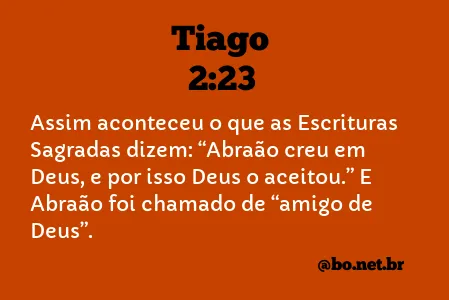 Tiago 2:23 NTLH