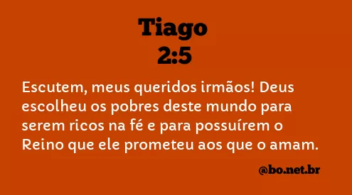 Tiago 2:5 NTLH