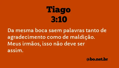 Tiago 3:10 NTLH