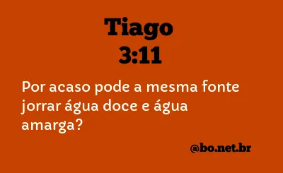 Tiago 3:11 NTLH