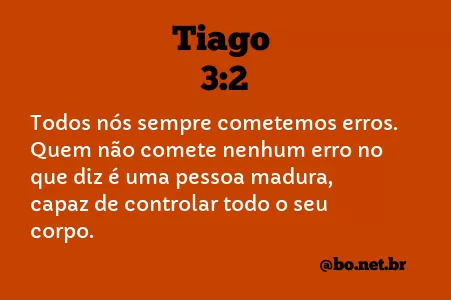 Tiago 3:2 NTLH