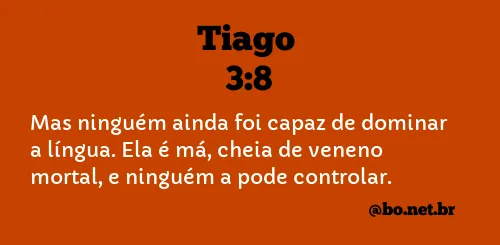 Tiago 3:8 NTLH