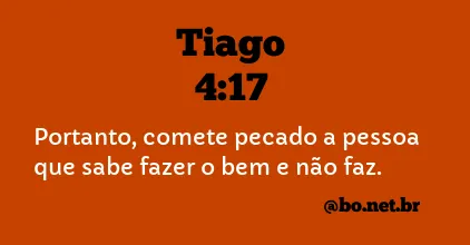 Tiago 4:17 NTLH