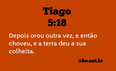 Tiago 5:18 NTLH
