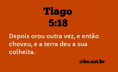 Tiago 5:18 NTLH