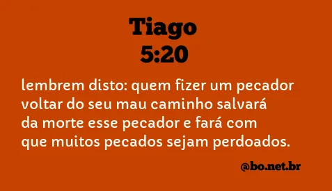 Tiago 5:20 NTLH