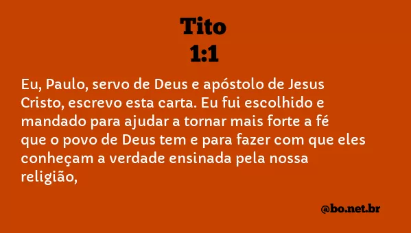 Tito 1:1 NTLH
