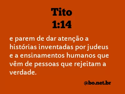 Tito 1:14 NTLH