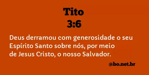 Tito 3:6 NTLH
