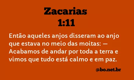 Zacarias 1:11 NTLH