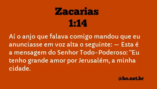 Zacarias 1:14 NTLH