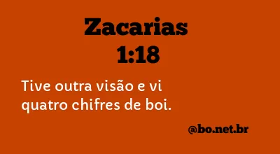 Zacarias 1:18 NTLH
