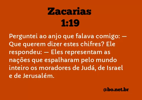 Zacarias 1:19 NTLH