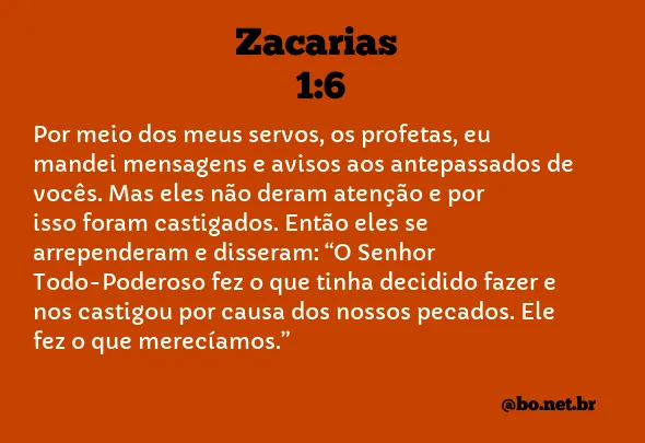 Zacarias 1:6 NTLH