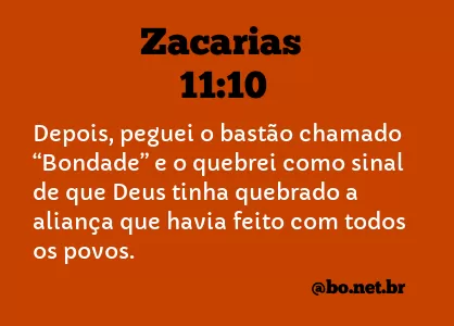 Zacarias 11:10 NTLH