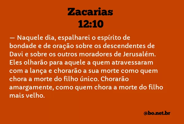 Zacarias 12:10 NTLH