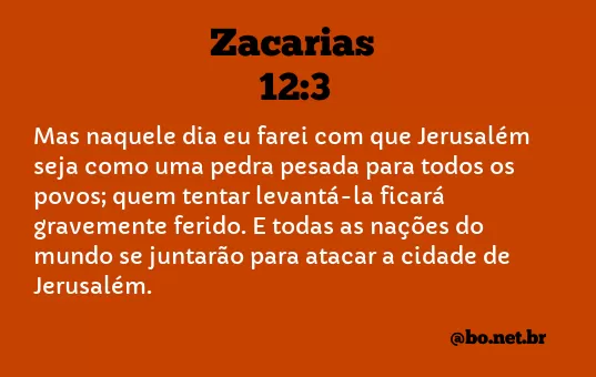 Zacarias 12:3 NTLH