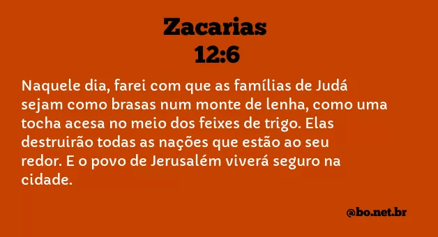 Zacarias 12:6 NTLH
