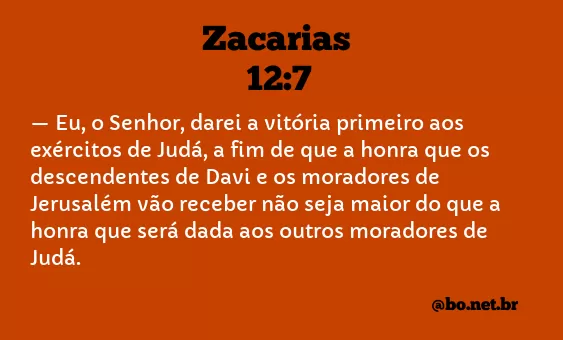 Zacarias 12:7 NTLH