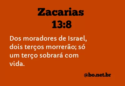 Zacarias 13:8 NTLH