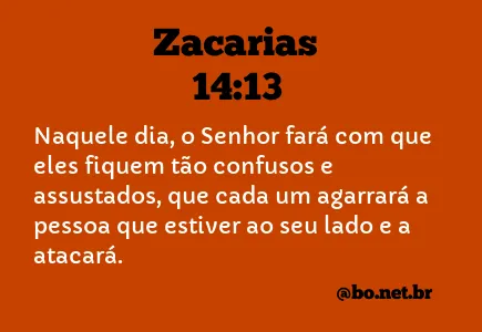 Zacarias 14:13 NTLH