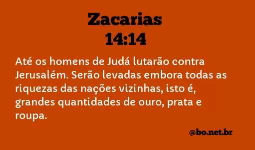 Zacarias 14:14 NTLH