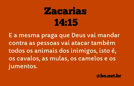 Zacarias 14:15 NTLH