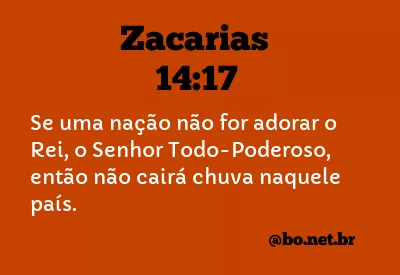 Zacarias 14:17 NTLH