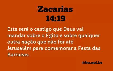Zacarias 14:19 NTLH