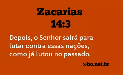 Zacarias 14:3 NTLH