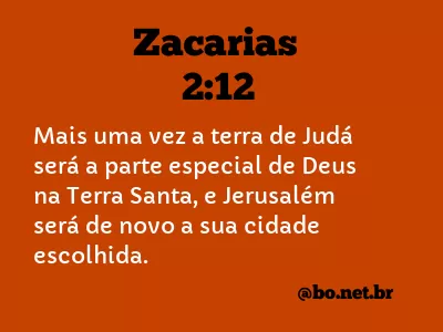 Zacarias 2:12 NTLH