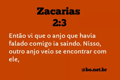Zacarias 2:3 NTLH