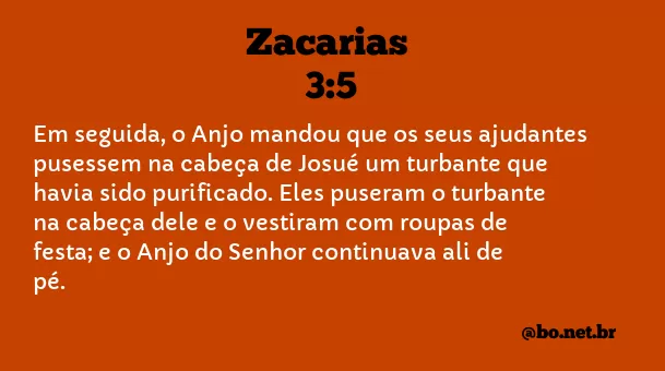 Zacarias 3:5 NTLH